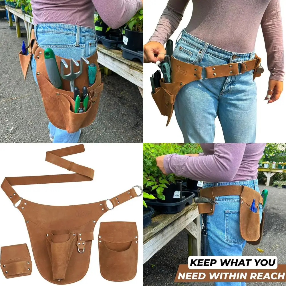 

Universal Gardening Tool Belt with Pockets for Men & Women | Multi-Tool Apron for Gardeners, Florists, and Tradespeople
