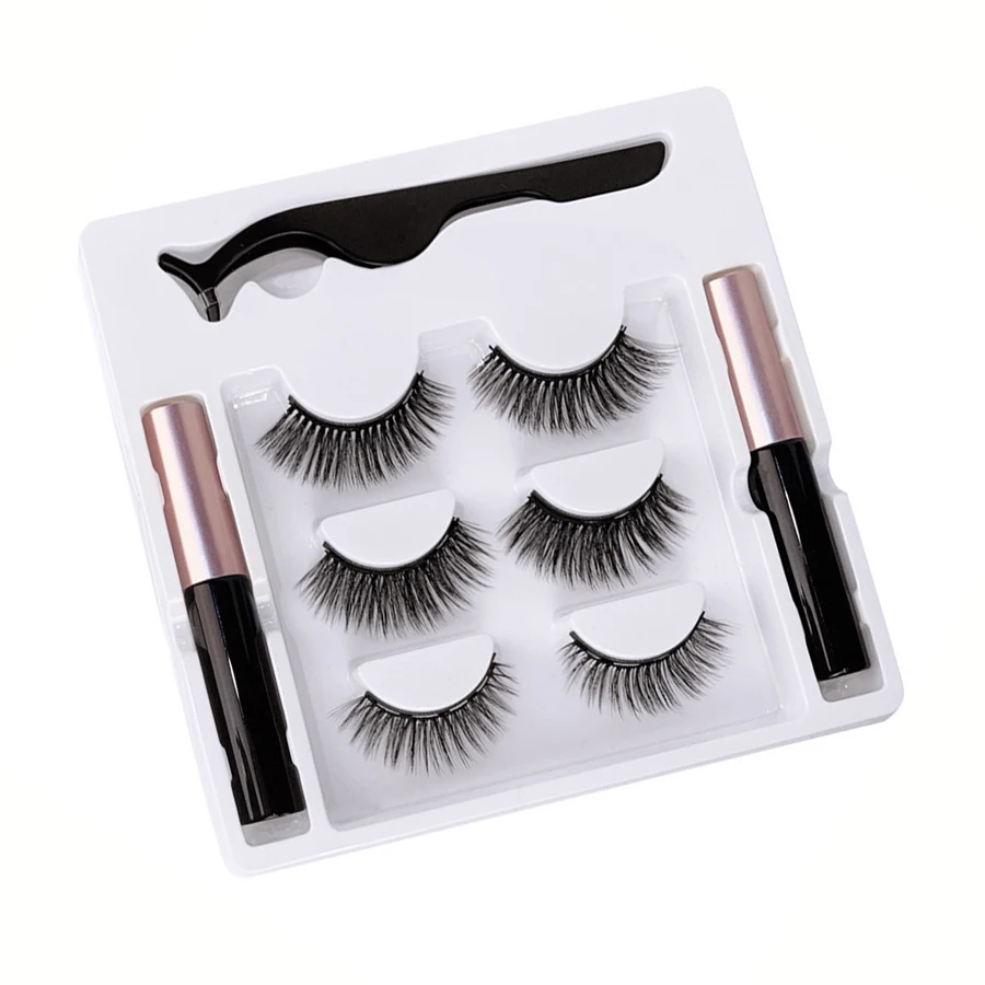 3 أزواج من أقلام تحديد العيون المغناطيسية للرموش الصناعية، قلم كحل لزج مجعد، مناسب لمكياج مسرح الحفلات والمهرجانات #2