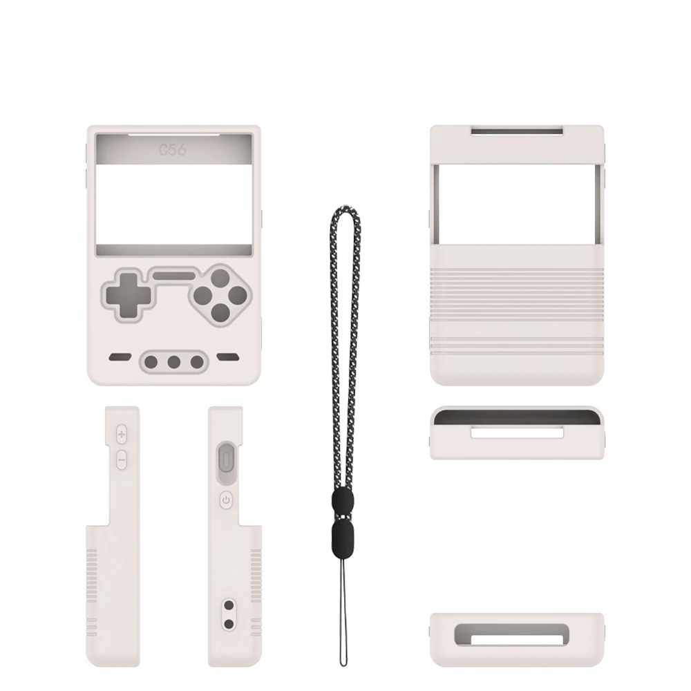 Durable Silicone Protective Case for Trimui Brick Gaming Console Drop Protection Simple Solid Color Design Gaming Accessory