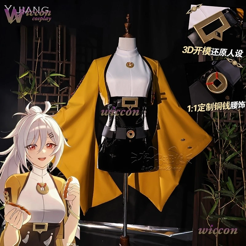 Wona Halloween ZZZ Yijiang Cosplay Costume Women Girls Adults Outfit Wig Zenless Zone Zero Sister of Yixuan Game Roleplay Clothi