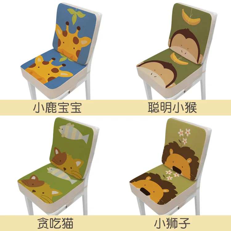 Kids Dining Booster Seat Chair Pad Soft Baby Kids Dining Cushion Adjustable Removable Booster Cushion Pram High Chair Pad