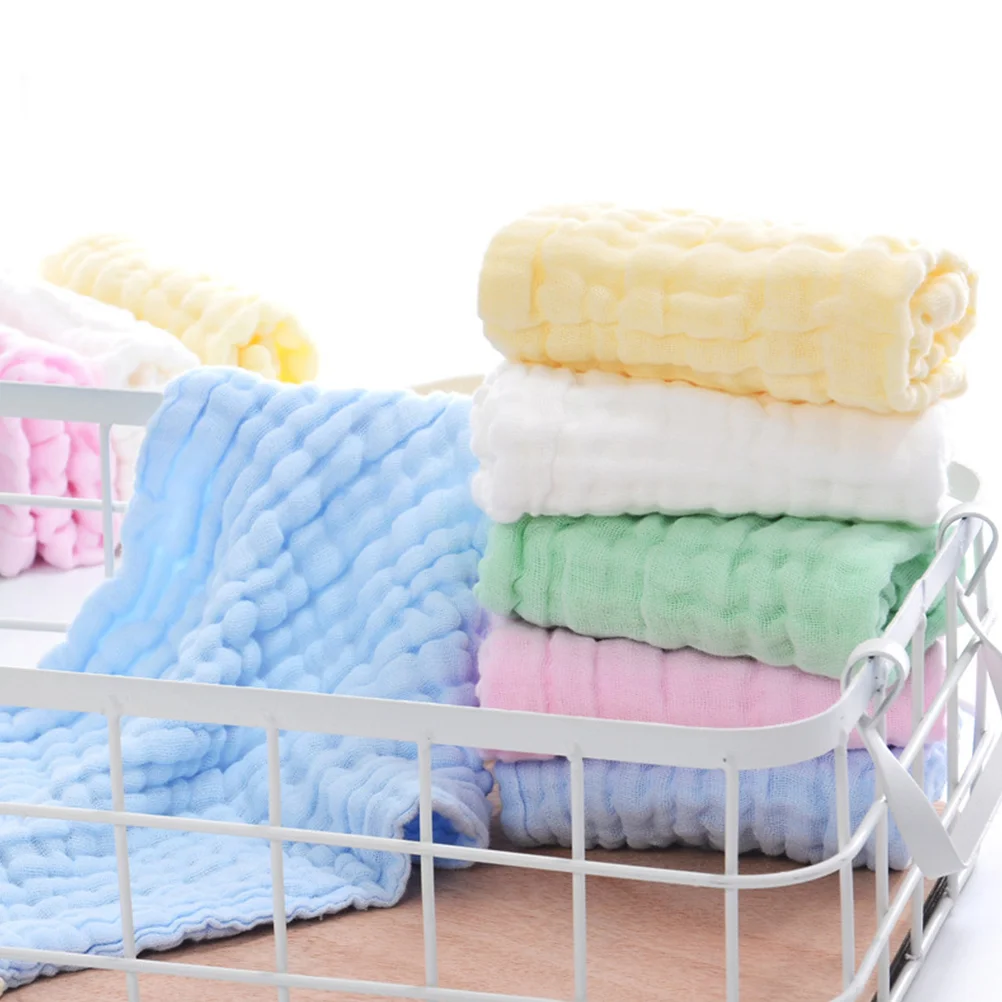 น้ําลายมือ Muslin Washcloths Essentials สําหรับใบหน้า Drool ผ้าขนหนูเรอทารกแรกเกิด