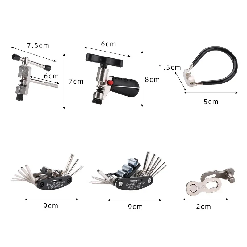 Strumento di riparazione della bicicletta rimozione del volano della bici interruttore a catena Cutter estrattore a manovella chiave per bici set di estrattori per staffe a cassetta