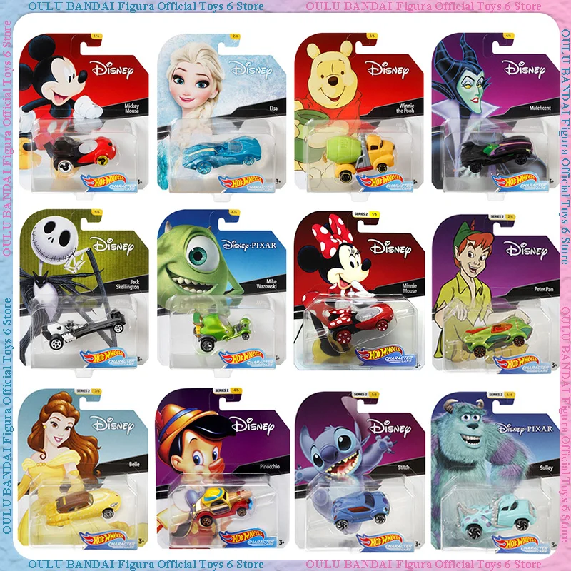 Hw Disney Figuur Auto Model Collectible Metal Diecasts Speelgoed Desktop Decoratie Model Kinderen Speelgoed Verjaardagscadeau Aangepast