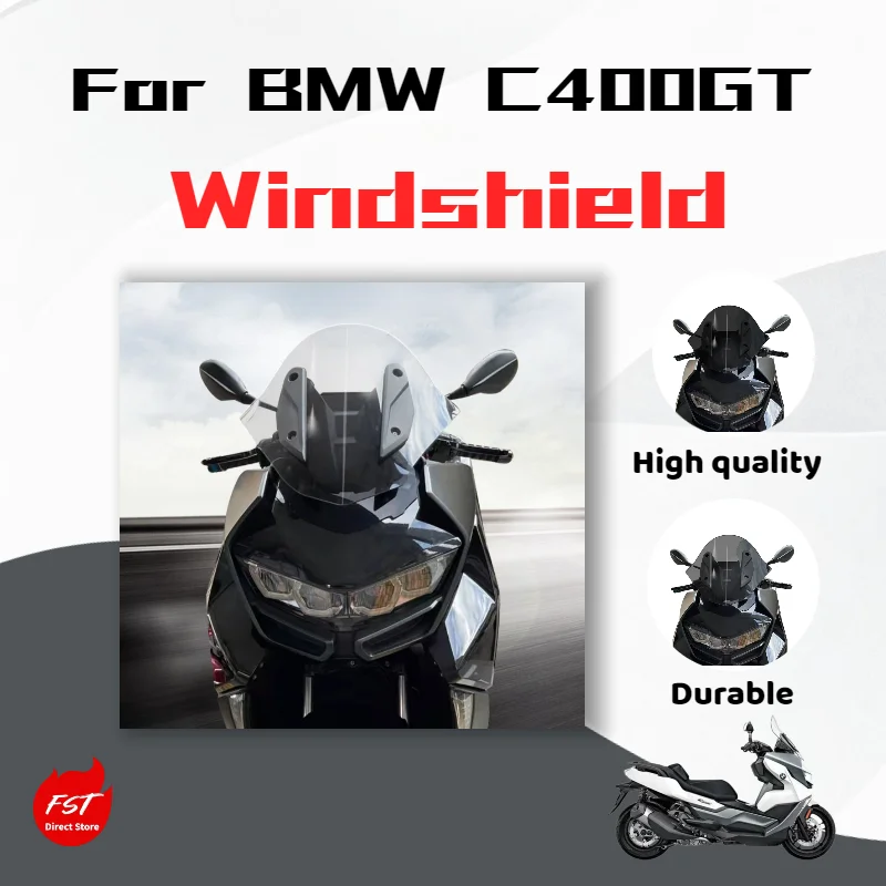 

For BMW C400GT motorcycle modified front windshield round head accessories