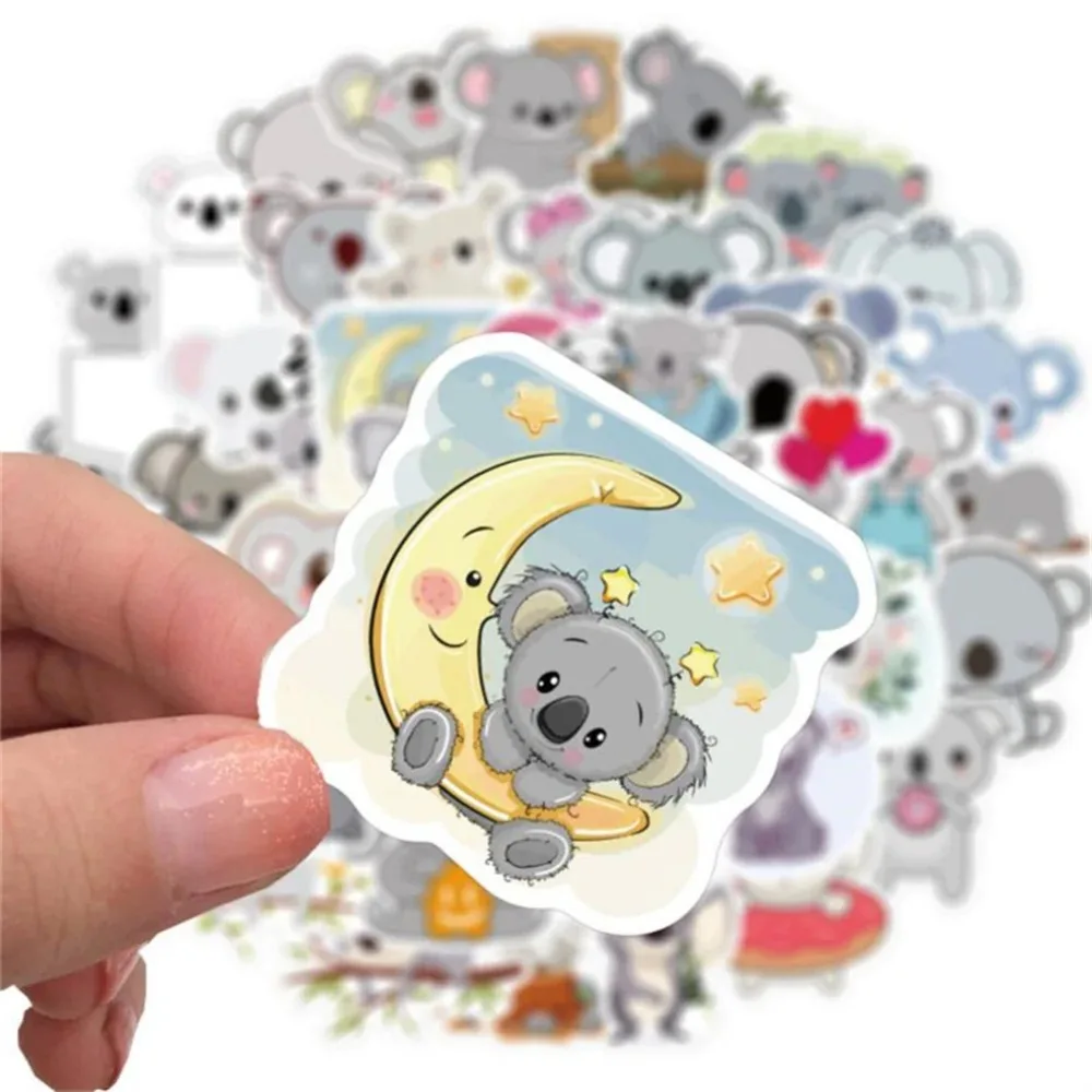 50PCS Animal Cute Koala Cartoon Graffiti Stickers Mobile Phone Skateboard Laptop Guitar Waterproof Stickers