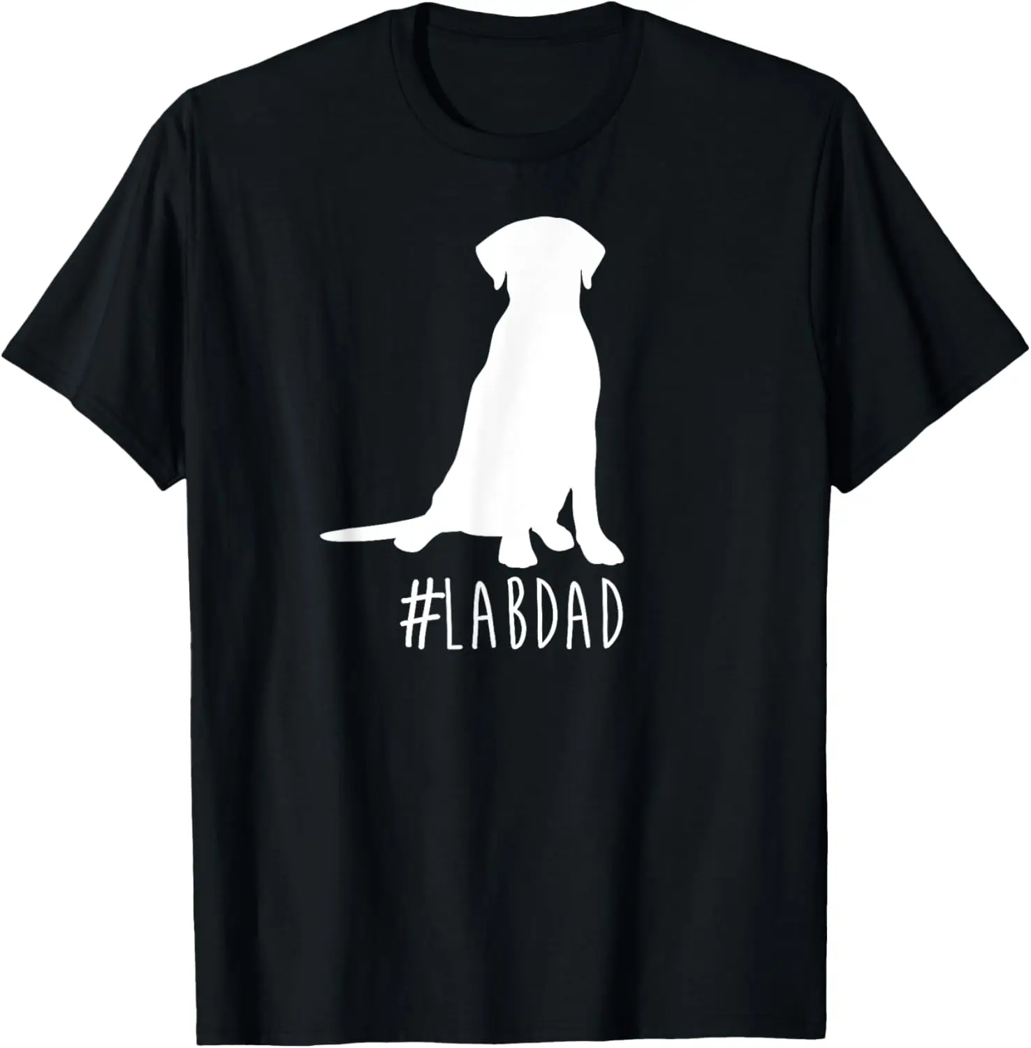 

Hashtag Lab Dad T-Shirt. Labrador Retriever Dad shirt.