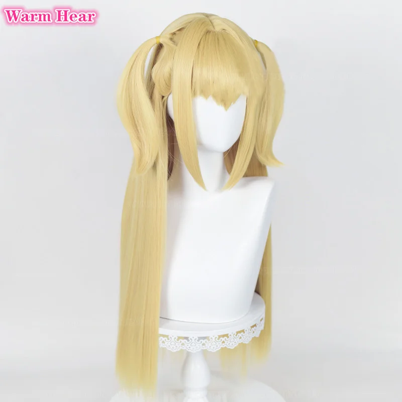 Misa Amane Anime Cosplay Perruques, Collier Ras du Cou, Degré de Chaleur, Cheveux Synthétiques, Accessoires + Bonnet