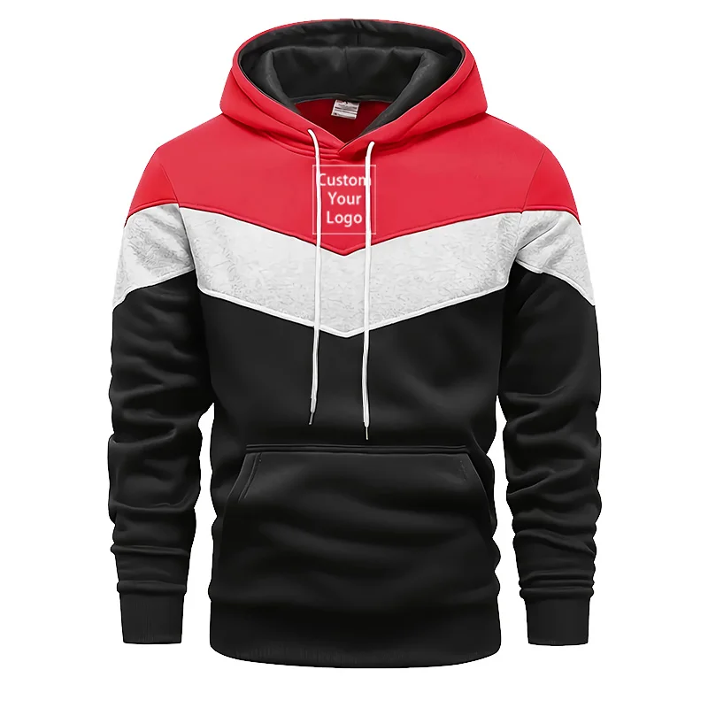 Customize Your Logo Print Hoodie Sweatpants Men Tracksuit Autumn Winter Daily Casual Fashion Outfit DIY Design Pattern Clothing view 6