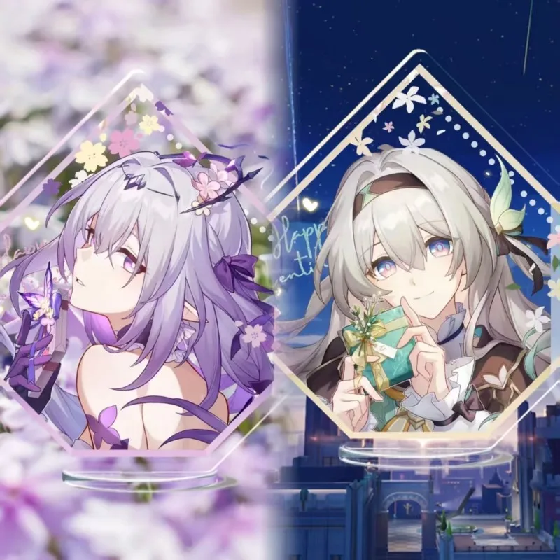 New Hot Game Honkai: Star Rail Castorice Firefly Small Acrylic Stand Model Plate Keychain Desk Decor Collection gift