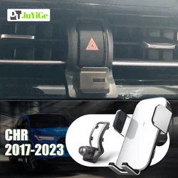 For Toyota CHR CH-R 2017-2023 2018 2019 2020 2021 Car Mobile Phone Holder Special Fixed Bracket Solar Magnetic Wireless Charging