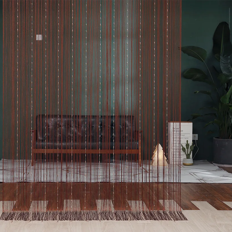 1*2M Finished Long Tube Bead String Curtain, Tassel Drape Design - Create Exquisite Ambient Vibes