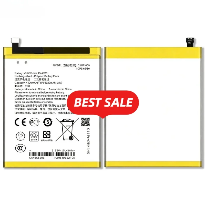 C11P1609 for ASUS ZF3 Max 5.5/ZC553KL/X00DDA/ZC520KL/ZF4 Max 5.2/X00HD Phone Battery Replacement Bateria Grade A Cell with Tools