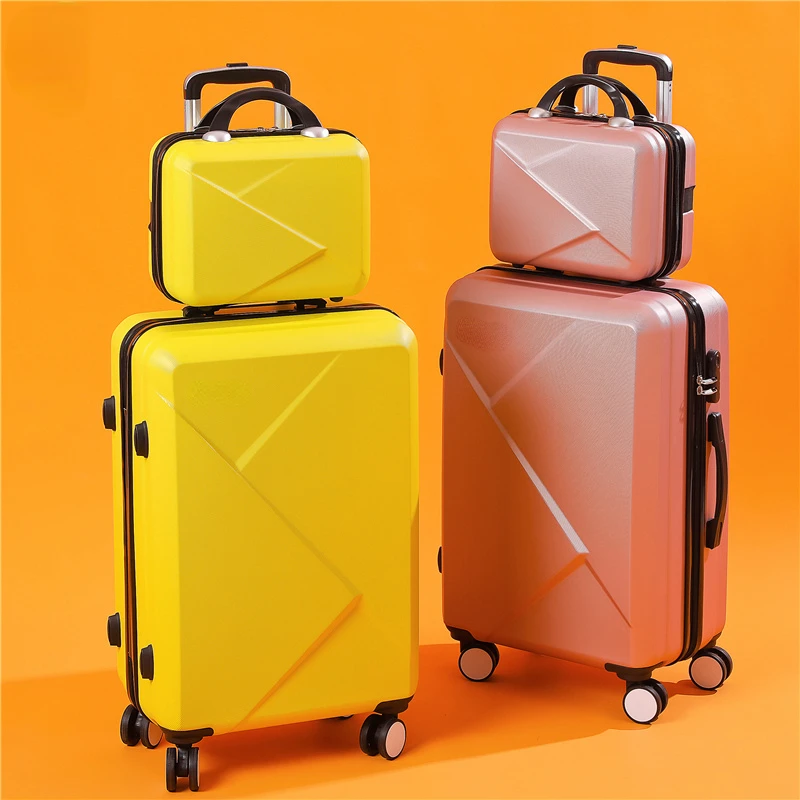 Travel Suitcase ABS+PC Suitcase 20\'\'24\'28\' Inch Rolling Luggage Travel Suitcase On Wheels Carry On Cabin Trolley Luggage Bag