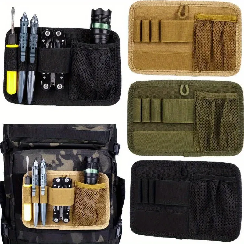 1PC Pastable Bag Insert Modular Accessories Equipment Key Holder Pouch Wallet Belt Utility Mesh Organizer Portable Pouch