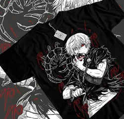 Tokyo Ghoul t-shirt Ken Kaneki koszulka koszulka Anime Manga japoński rozmiar y2k ubrania t shirt kobiety t shirt