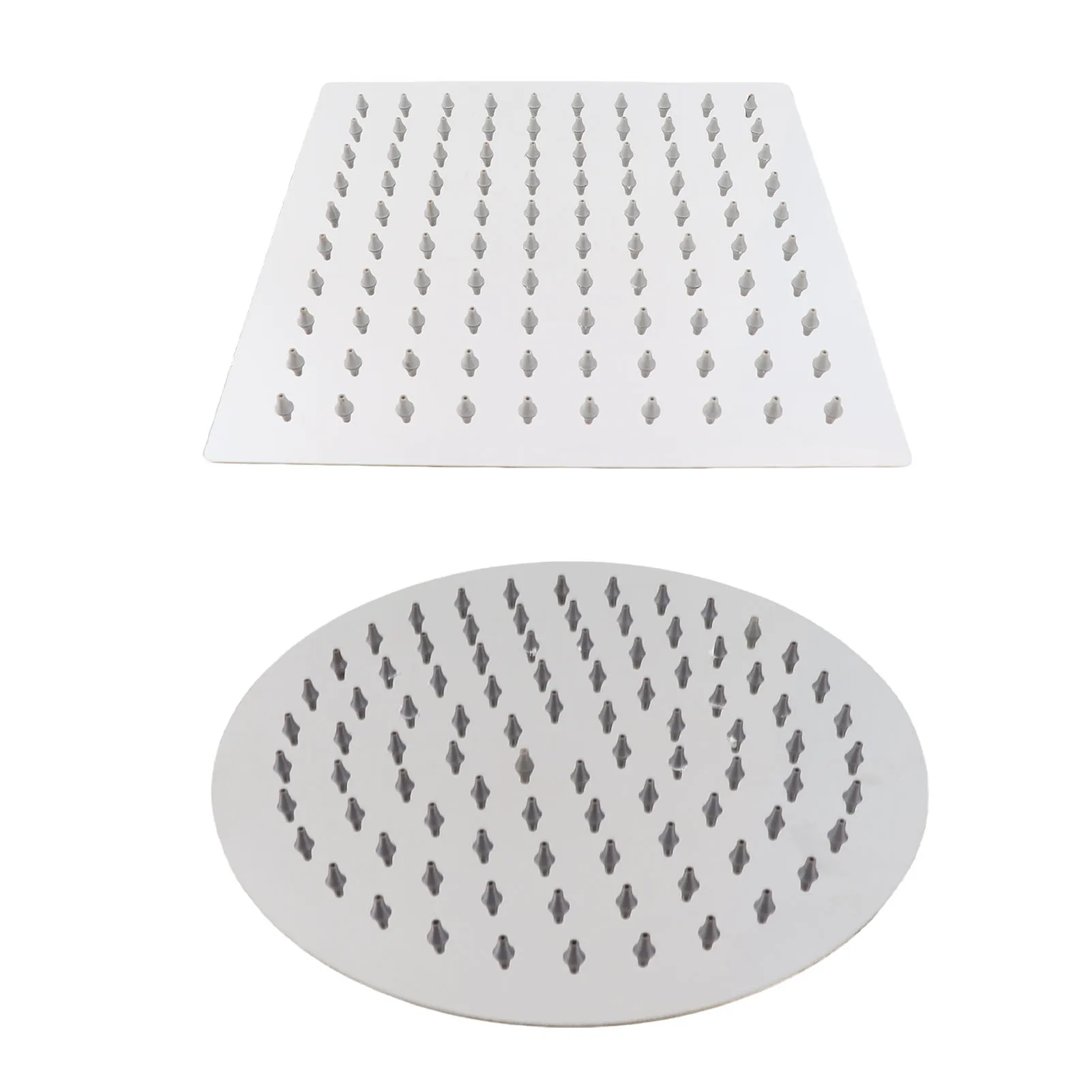 1Pc 201 Stainless Steel Shower Head 8 Inch High Pressure Rainfall Shower Head for Bathroom