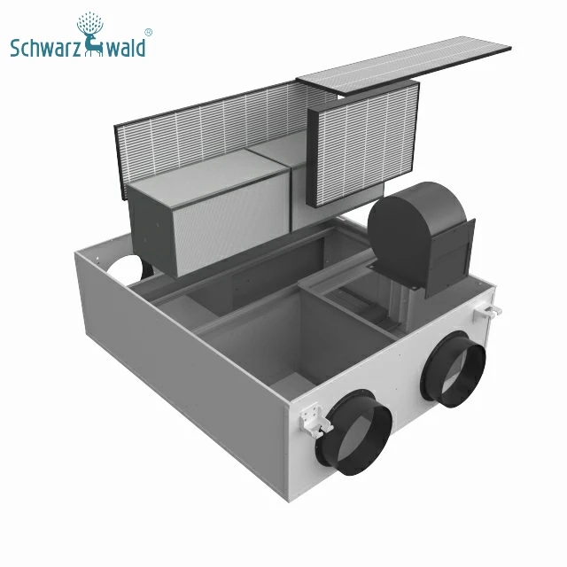 Heat Recovery Air Handling Units in Sound- and Heat-insulated Casings Efficiency Up To 98% Ventilation System with Auto Mode