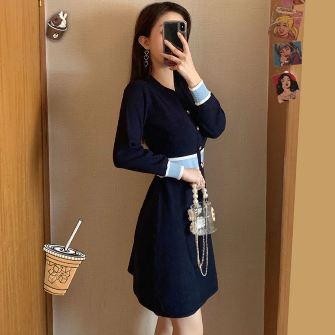 Knee Length Crochet Dresses for Women Midi A Line Spring Autumn 2025 Woman Knitted Dress Cover Up Xxl Elegant and Beautiful Hot