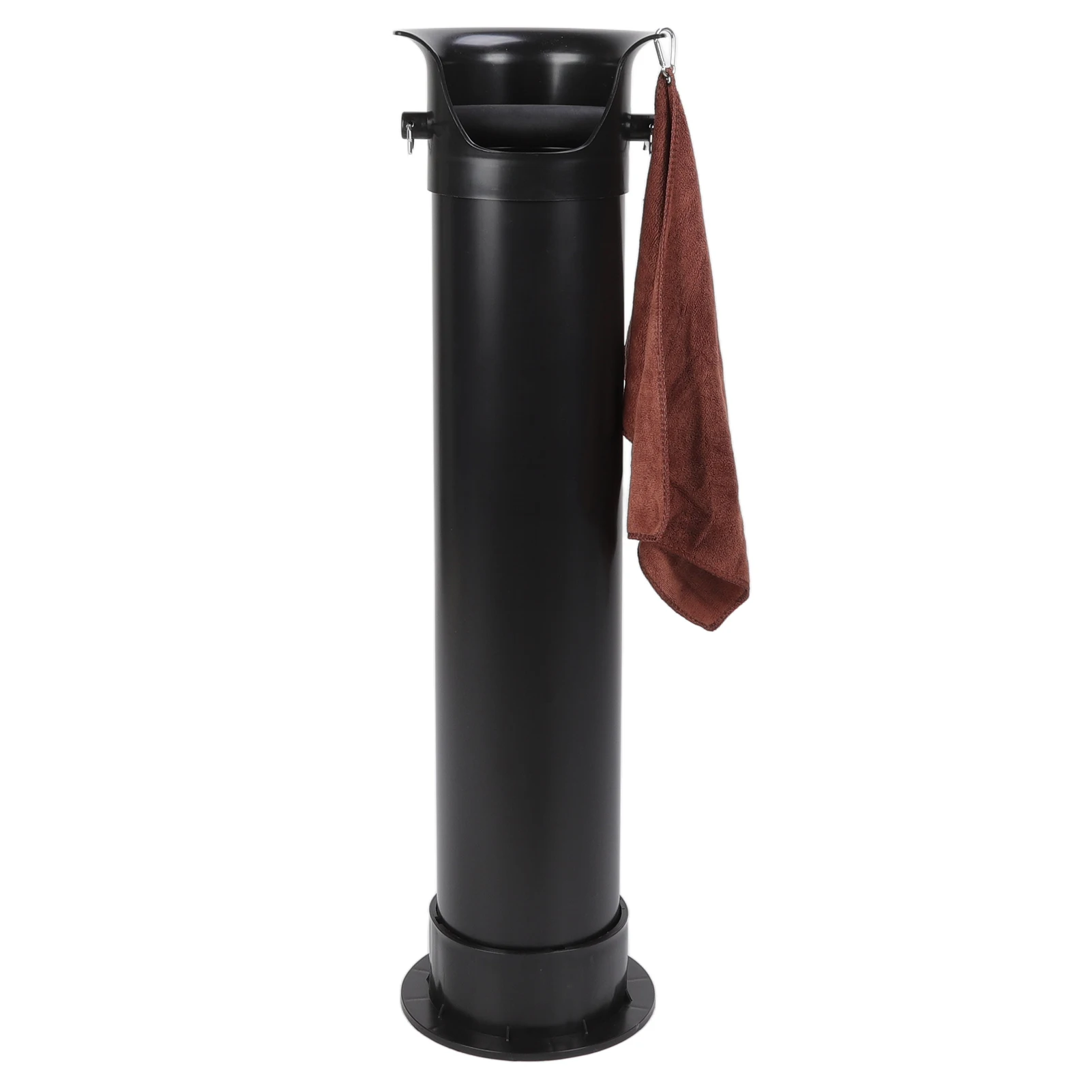 Coffee Knock Bin Reduce Noise Black Coffee Knock Box Prevent Splattering with Handkerchief for Cafe Shop Knock Container
