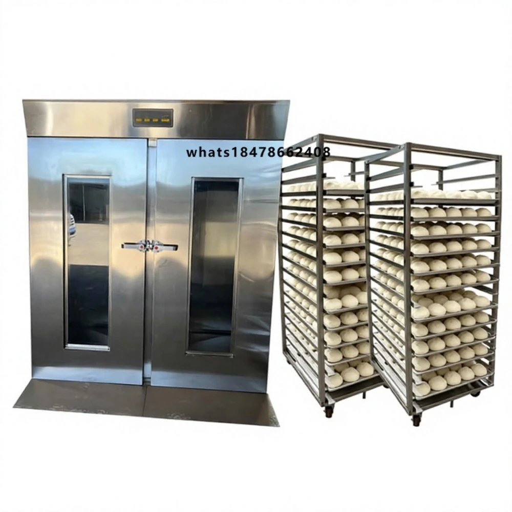 Commercial Trolley Bread Proofer Room Double Door Food Grade Stainless Steel Dough Fermentation Cabinet Temperature Humidity