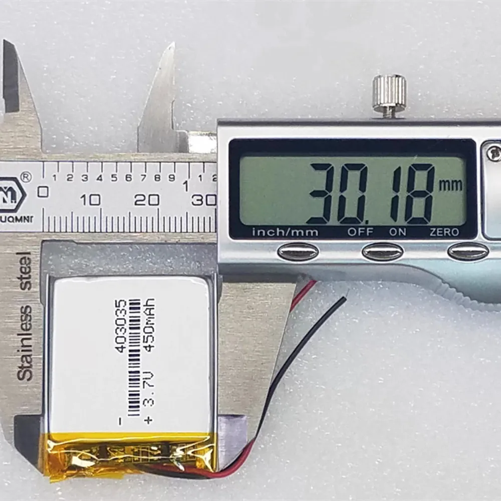 1-10PCS 403035 3.7V 450mAh Lithium Polymer Lipo Rechargeable Battery For Massage Instrument Gps Navigator Smart Band Loudspeaker