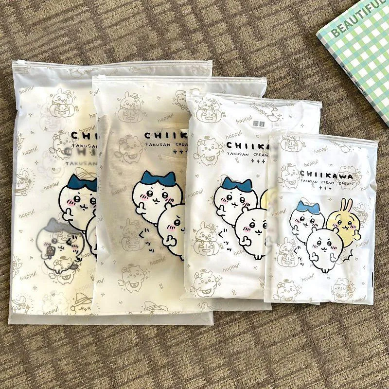 Kawaii Chiikawas Cute Storage Bag Travel Clothing Sub-Packing Light Student Waterproof Birthday Gifts Girlfriend Gifts For Girls