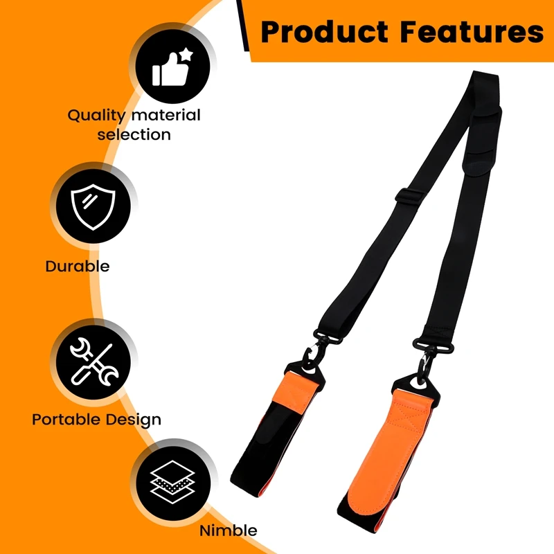 Adjustable Snowboard And Ski Pole Straps, Portable Snowboard Straps,Durable Nylon Ski Accessories For Men And Women.