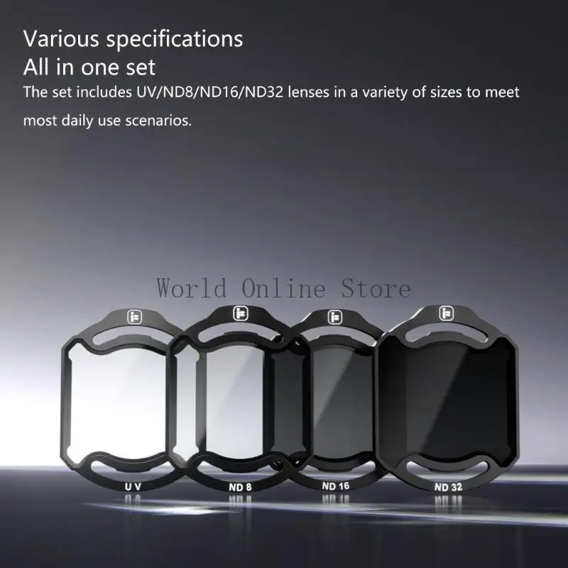 

4pcs UVs/ND Filters For O4Pro Improve Images Quality Accessories 87HC