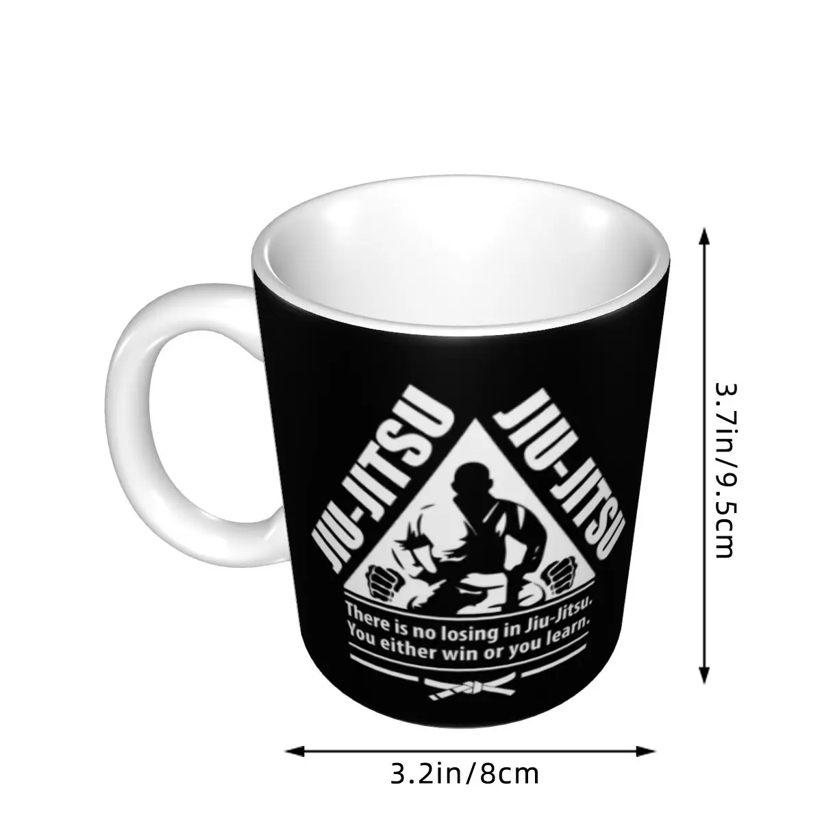 Brazilian Jiu Jitsu Mug Funny Ceramic Coffee Cups Tea Mugs Milk Cup Drinkware Gift for Woman Man