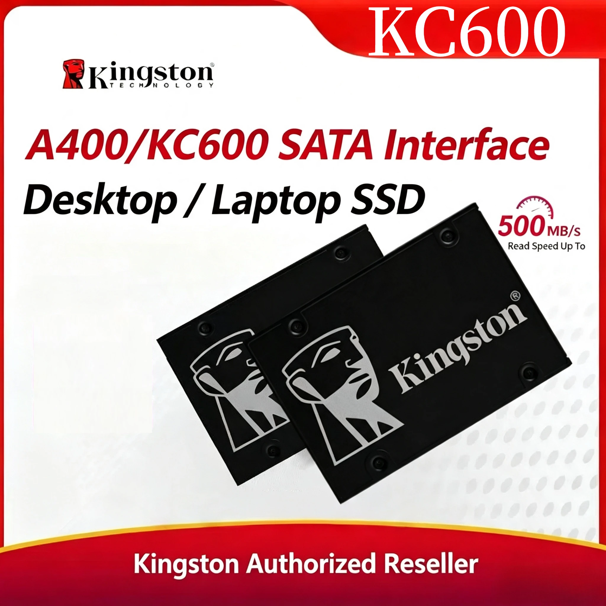 Kingston Solid State Drive SSD KC600 256GB 512GB 1TB 3D TLC 2.5" SATA 3.0 internal Hard Drive for Laptop and Desktop Computer