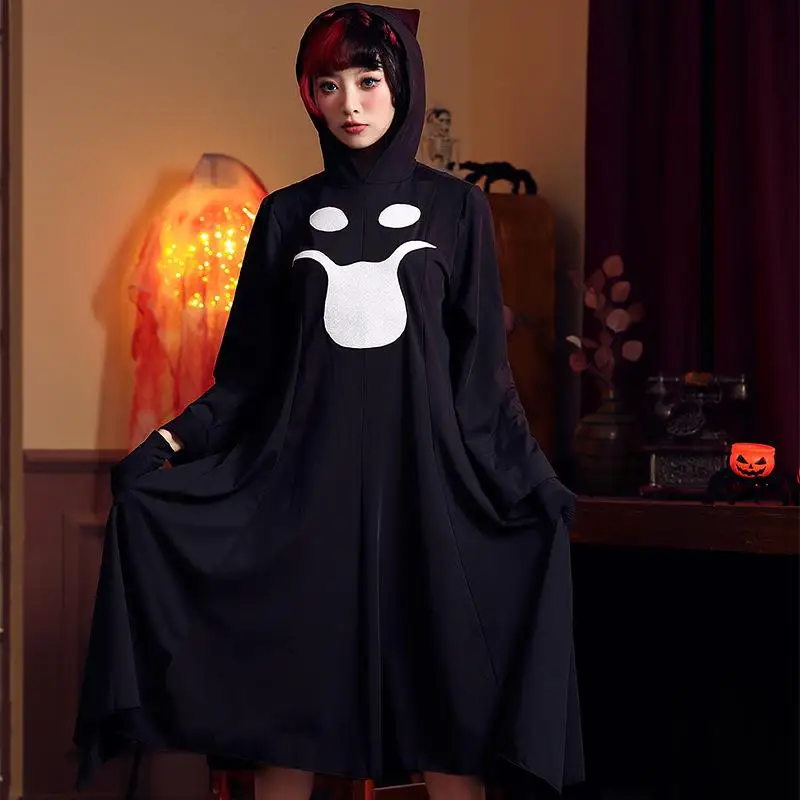 Loween Par Bla Robe Dr Outfit arp Cap خمسة تحسس زي الربط تصميم السيدات الملابس العرقية التقليدية المرحلة