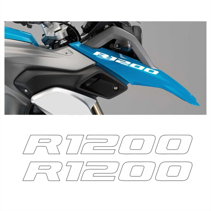 2PCS Beak Front R1200 Sticker Motorcycle Decal Logo For Bmw r1200 Gs Adventure r1200 Gsa r 1200 Lc 2022 2010 2016