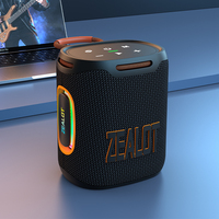 ZEALOT-S122 Portable Bluetooth Speaker Outdoor Bass Wireless Speaker BT5.4 TWS Connectivity Sound Box with LED Light