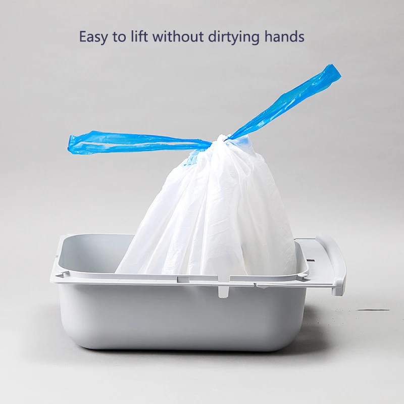 Bolsa de repuesto para caca de gato, bandeja de inodoro automática de autolimpieza, caja de almacenamiento inteligente para el hogar, suministros de limpieza, 20 piezas
