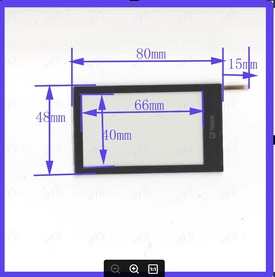 wholesale 5PCS/LOT   AF1493  80*48mm this is compatible AF 1493  4lines resistance screen for car  DVD redio 80*48