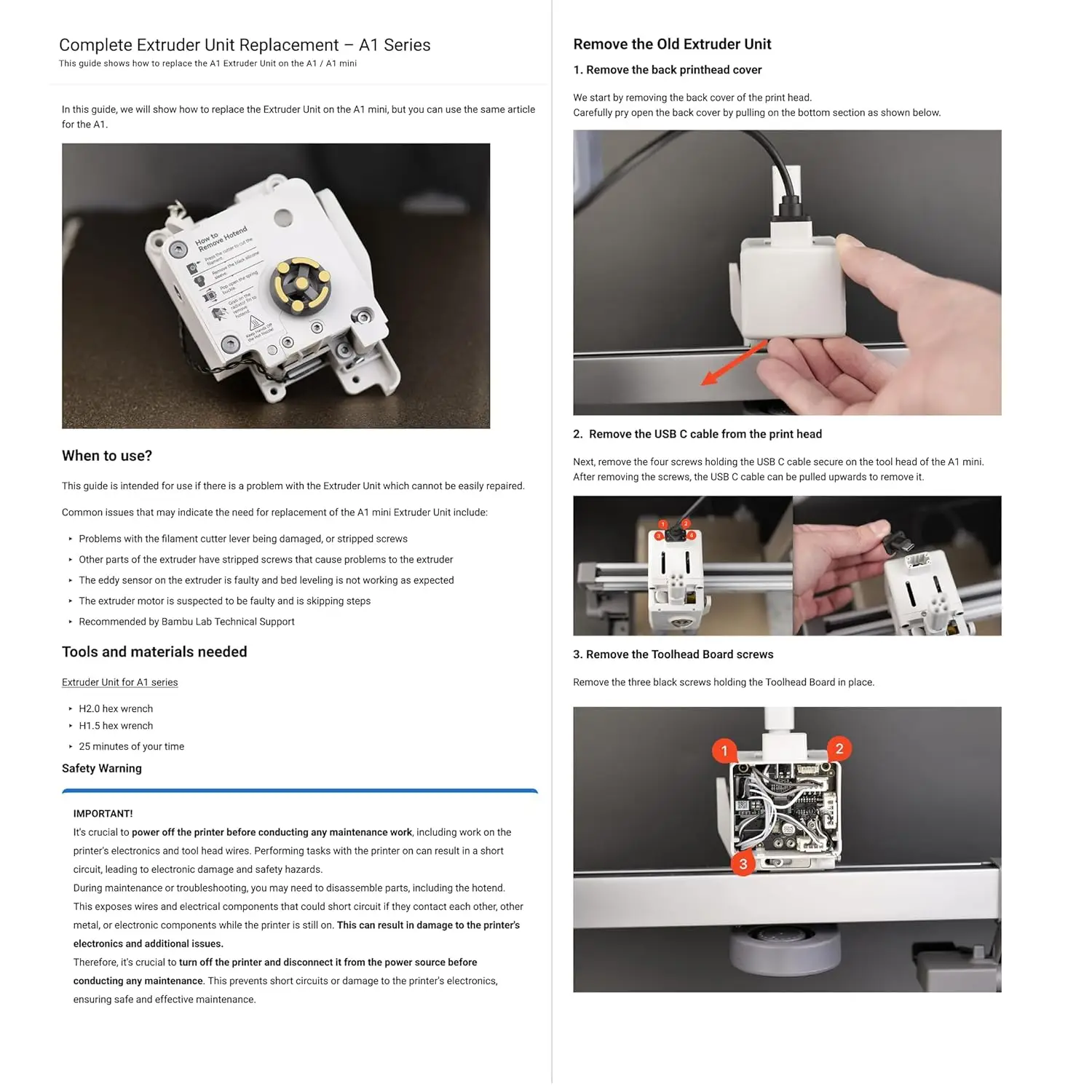 Zespół ekstrudera do drukarki 3D Bambu Lab serii A1, dwubiegowa stal hartowana, części zamienne do ekstruderów A1/A1mini — zdjęcie produktu 3
