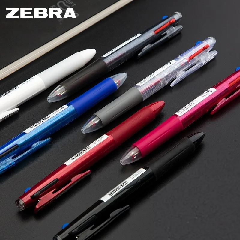 Zebra-Multi-Color Neutro Pen para Estudante, Big Mouth Pen Clip, Multi Funcional Pen, 0,5 milímetros Notebook, J3J2