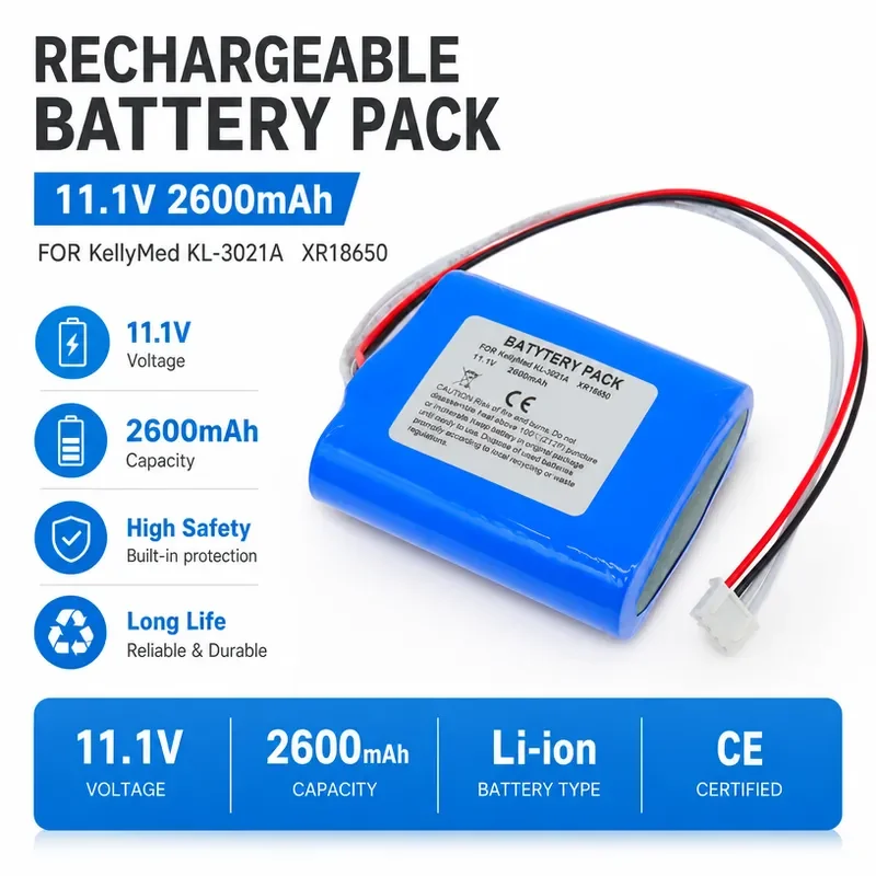 for Keli Jianyuan SK-18650-4S KL-5021A Syringe Pump Battery Replacement