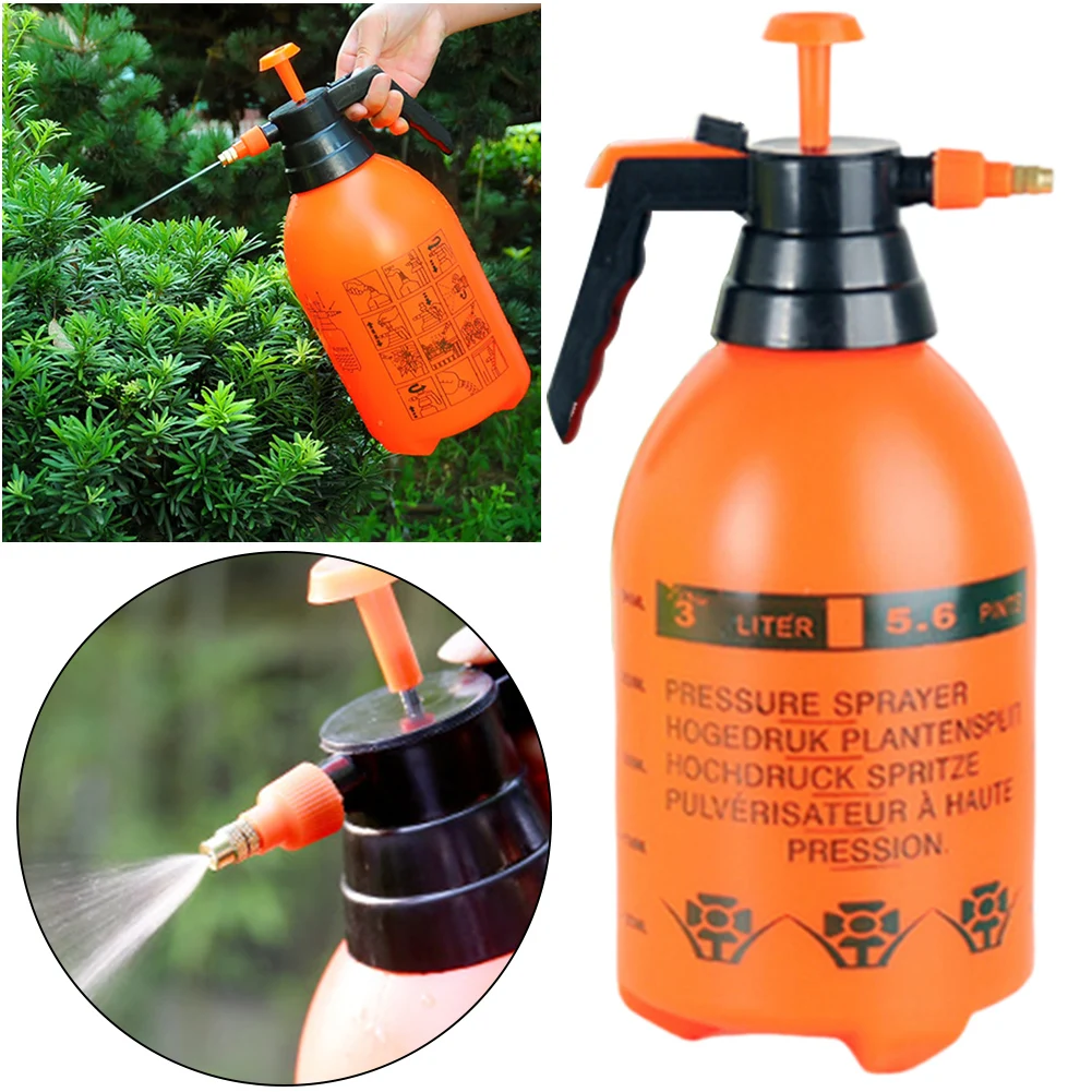

3L Manual Pump Bottle Adjustable Nozzle Handheld Garden Pump Sprayer Water Sprayer Gardening Tool Lawn and Garden Care/ Watering