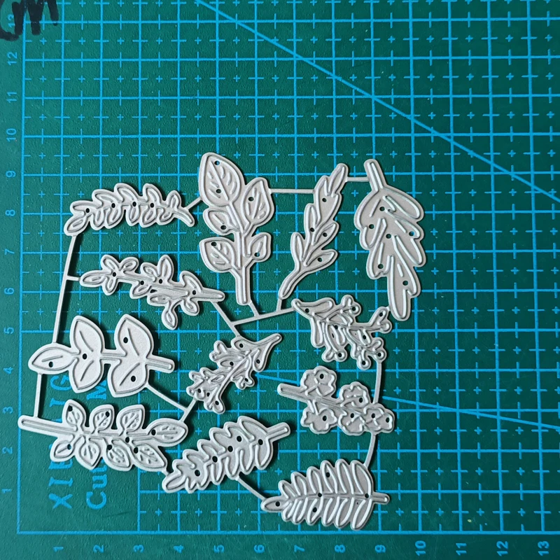 leaf Metal Cutting Dies Mold Scrapbooking Decoration Paper Cards Craft Knife Mould Blade Punch Template Embossing Stencils