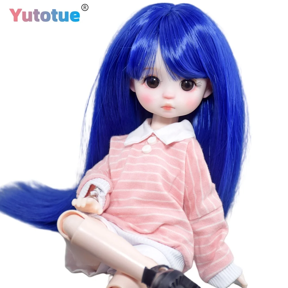 

YUTOTUE 12-дюймовая кукла для девочек с прямыми волосами, парики, одежда, шорты, обувь, полный комплект, милая кукла, детская игрушка