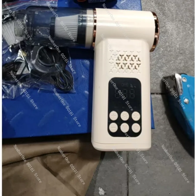 Multipurpose Car Wireless Vacuum Cleaner & Portable Smart Tire Inflator, Digital Display Air Pump for Outdoor Emergency