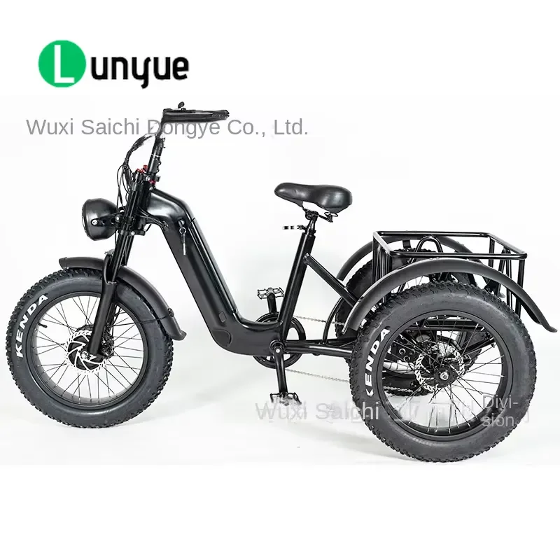36V 20 Inch Electric Pedal Tricycle Power Assist For Elderly Adults Three Wheel Bike Outdoor Commuting Easy To Ride