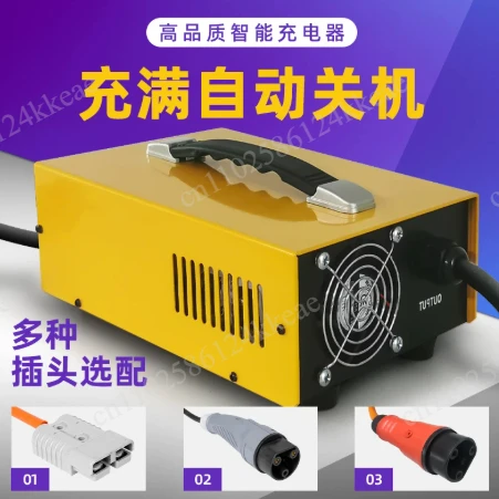 Multi-Voltage Forklift Battery Charger, 20A to 35A Electric Charging Device