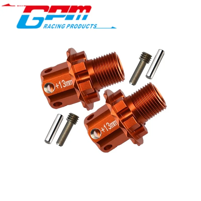 GPM SLE010/+13MM ALUMINUM 13MM HEX ADAPTERS FOR TRAXXAS 1/8 SLEDGE RC Upgrade