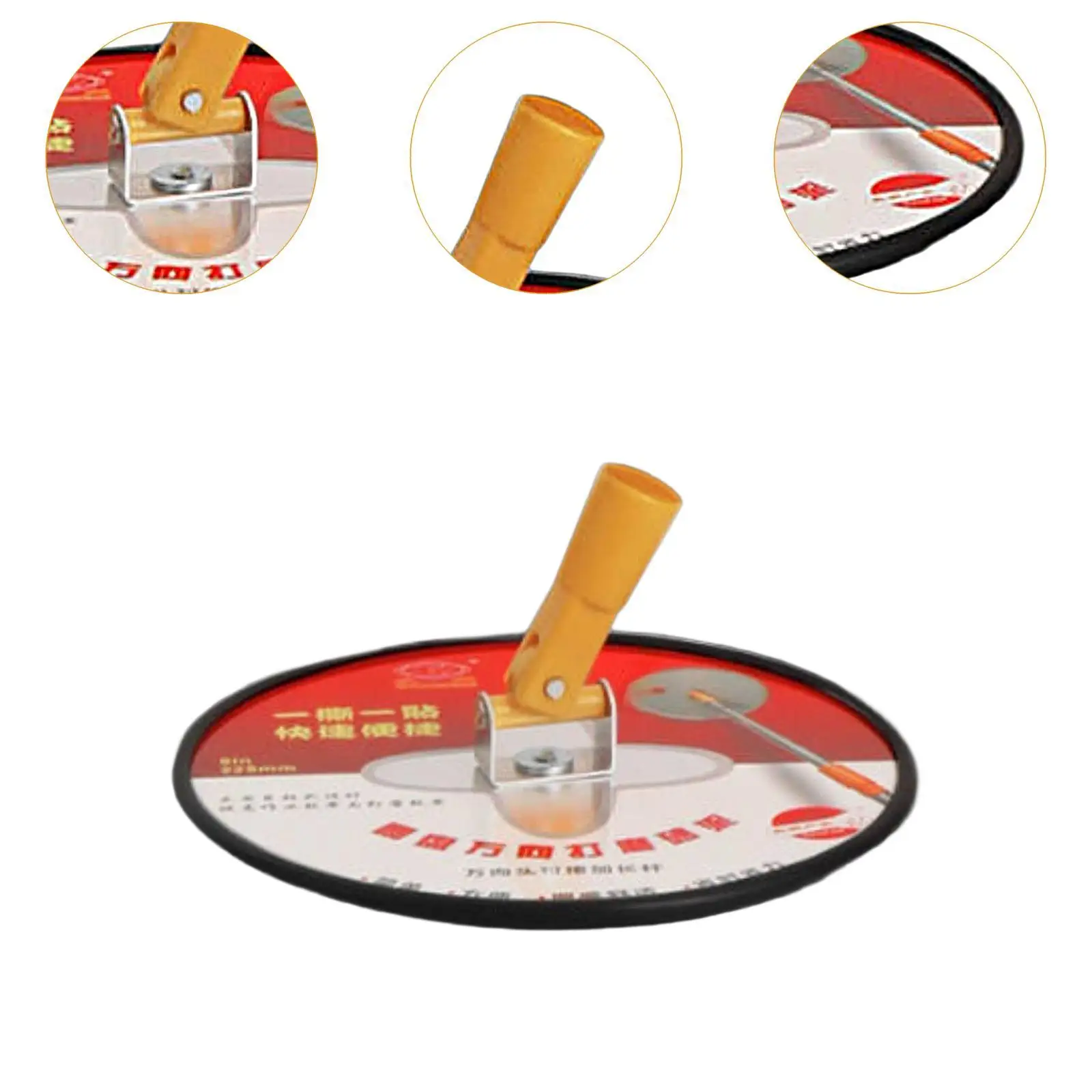 Drywall Pole Sander,Drywall Polishing Sanding Tool,Round 360 Degree Rotatable Wall Sander 9 inch Radial for Painting Projects