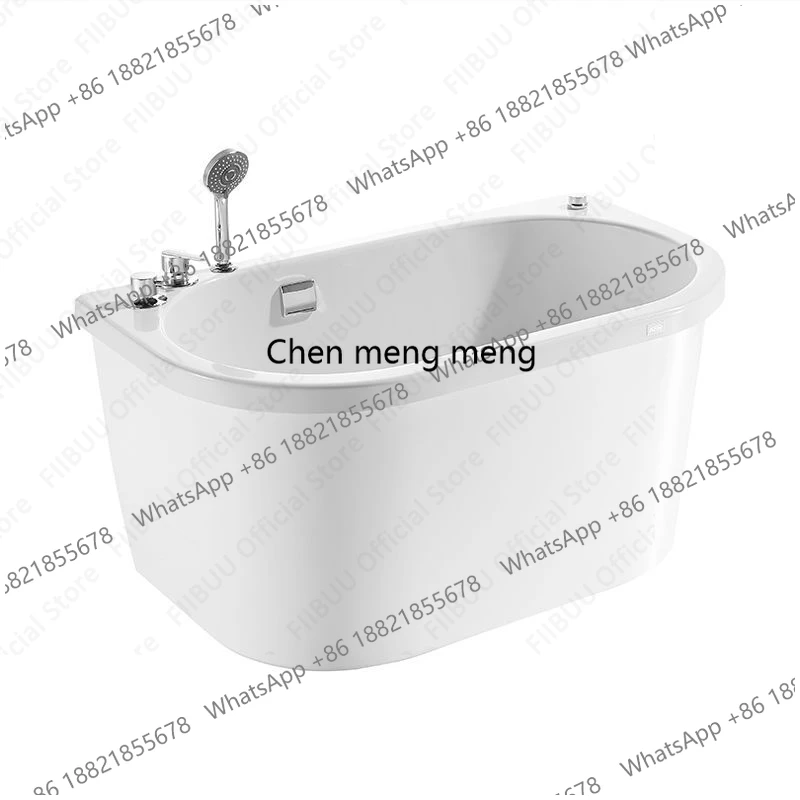 Household Acrylic Bathtub Space-saving, Strong Load-Bearing Capacity Tub, Multiple Sizes With Drain Premium Quality Construction