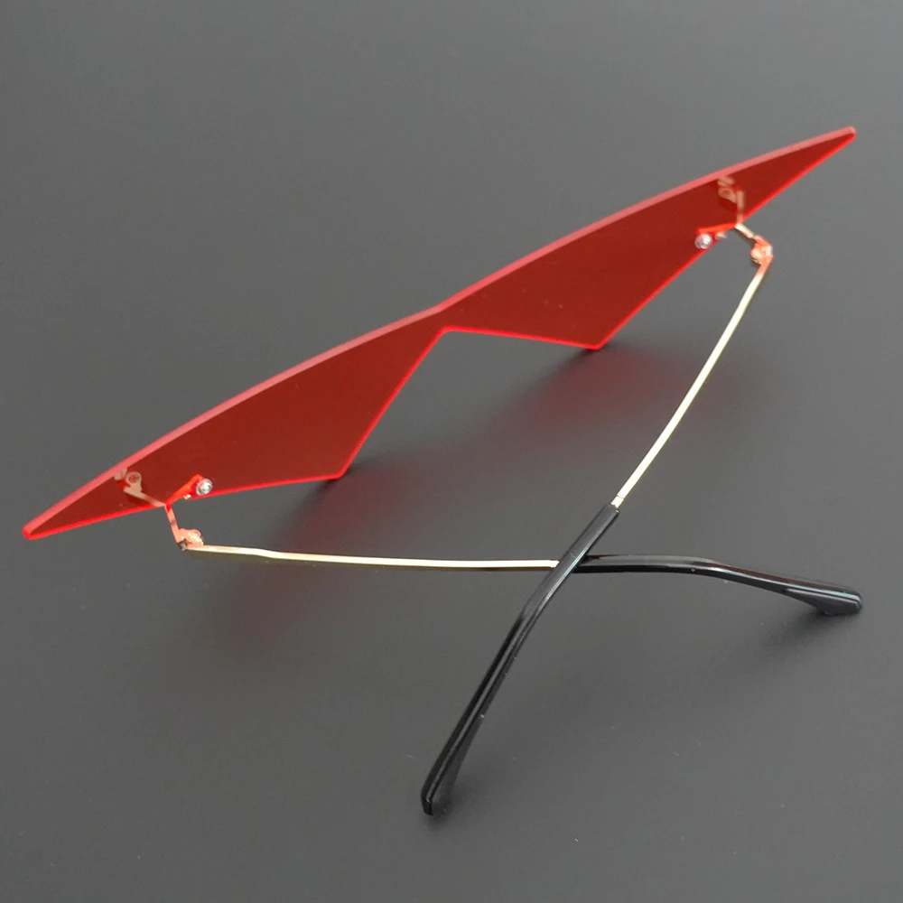 Anime Kamina Cosplay Lunettes, Lunettes de soleil triangulaires, Accessoires d'Halloween, Mode