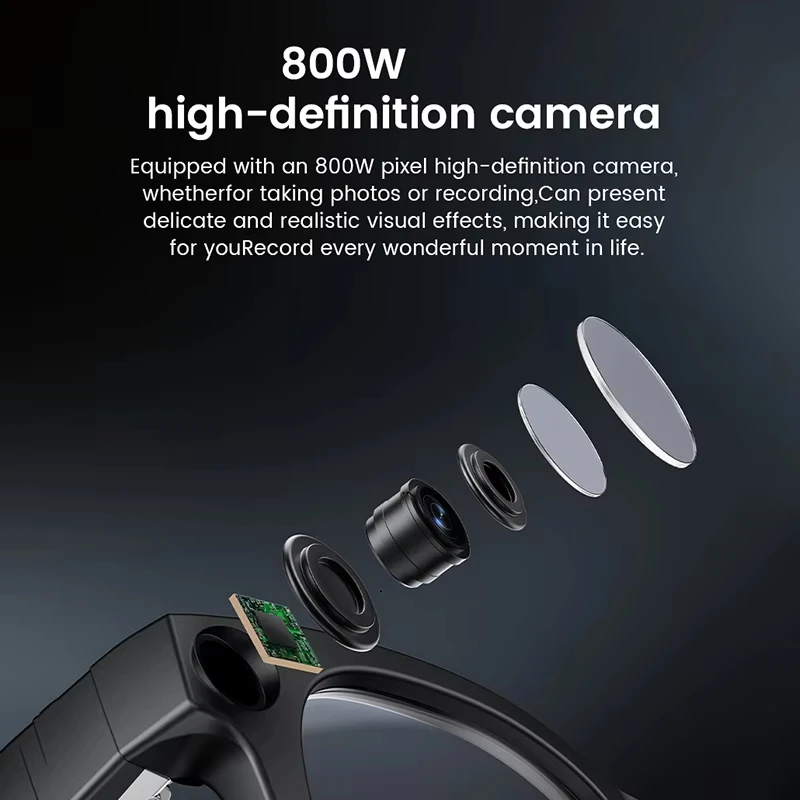 2026 AI Smart Glasses: AI Voice Translation, Video, Bluetooth Call, Music Touch Photochromic Lenses Hands-free, Universal Gift view 5